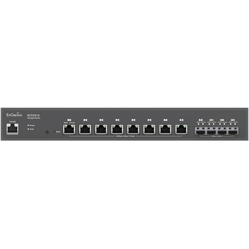 ECS2512 Cloud Managed 8-Port Multi-Gigabit 2.5 Gb Switch with 4 x SFP+ Uplink Ports