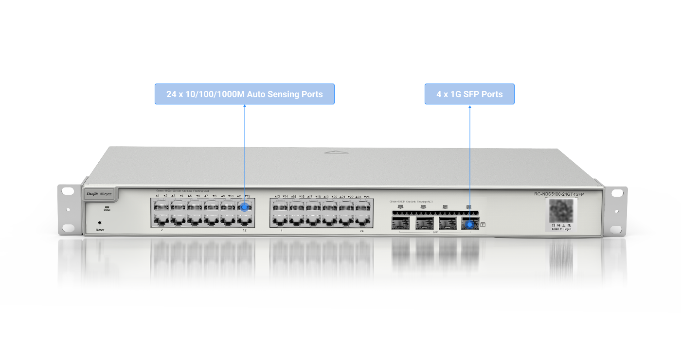 Reyee RG-NBS5100-24GT4SFP 24 Port Gigabit Network Switch
